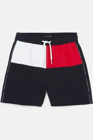 Tommy Hilfiger Zwemshorts met steekzakken en logoprint
