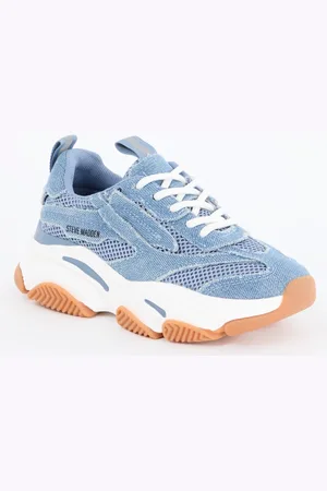 Steve Madden Possession sneaker van denim met mesh details