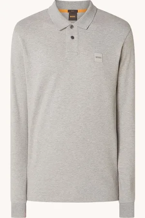 HUGO BOSS Passerby slim fit polo van piqué katoen met logo