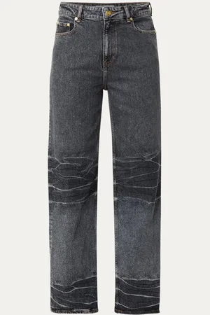 Ganni High waist loose fit jeans in biologische katoenblend met gekleurde wassing