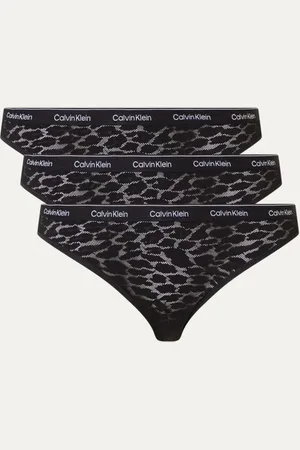 Calvin Klein Modern Lace tanga van kant in 3-pack