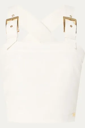 NIKKIE. Ibiza crop top met gespdetail
