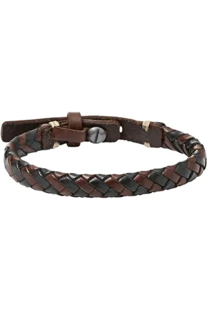 Fossil Armband van gevlochten leer JA5932716