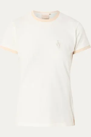 Josh V Loren T-shirt met logoborduring