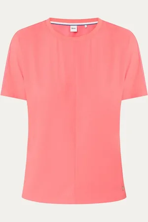 Brax Caelen top met contrast en ronde hals
