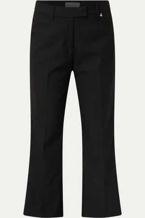 Fabienne Chapot Cirby Kick high waist flared cropped pantalon met steekzakken