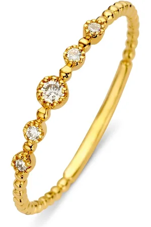 Diamond Point Joy ring van 14 karaat geelgoud met 0-09 ct diamant