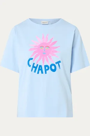 Fabienne Chapot Fay T-shirt van biologisch katoen met logoprint