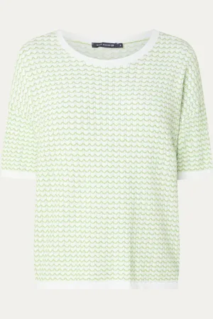 River Woods Fijngebreid T-shirt met ronde hals