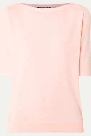 Expresso Fijngebreide pullover met boothals