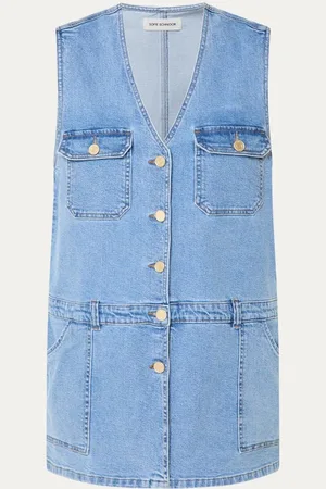 Sofie Schnoor Albertine mini jurk van denim met steekzakken