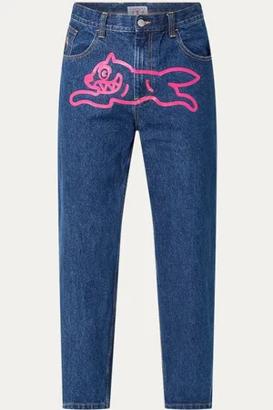 ICECREAM Running Dog loose fit jeans met logoprint