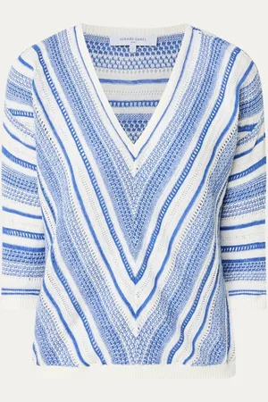 Gerard Darel Jocelyn grofgebreide pullover in linnenblend met opengewerkt dessin