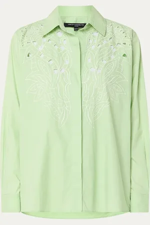 French Connection Cambria blouse met broderie