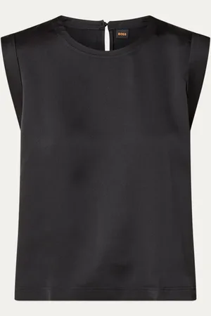 HUGO BOSS Ieaska top van satijn