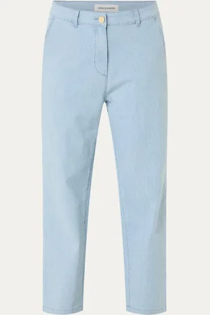 Sofie Schnoor Irish high waist slim fit broek met krijtstreep