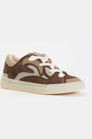 FLÂNEUR Avenue sneaker van kalfssuède met nubuck details