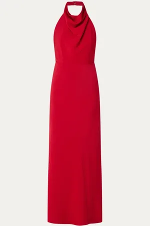 SELECTED Cala maxi jurk met opstaande kraag
