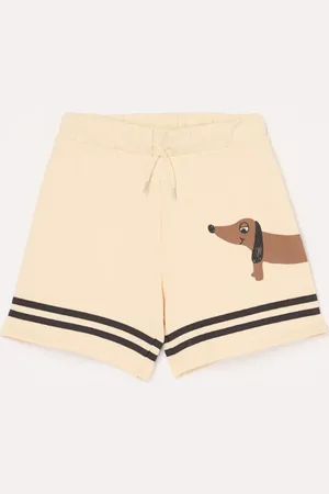 Mini Rodini Dog loose fit korte joggingbroek met print