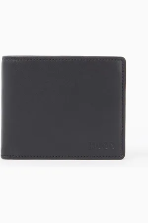 HUGO BOSS Portemonnee van leer met logo