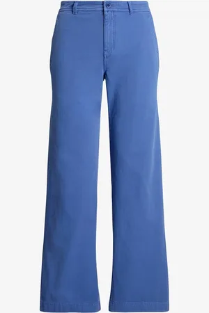 Ralph Lauren Mid waist wide fit broek met steekzakken