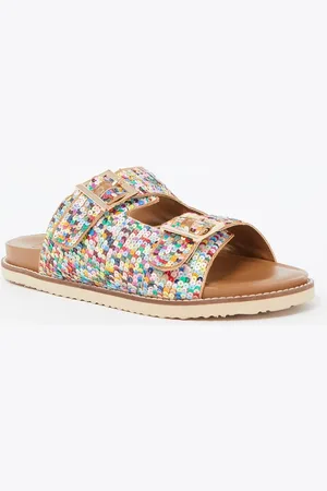 Dune Lequin slipper met pailletten
