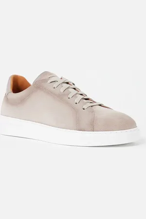 Magnanni Court Classic sneaker van suède met leren details