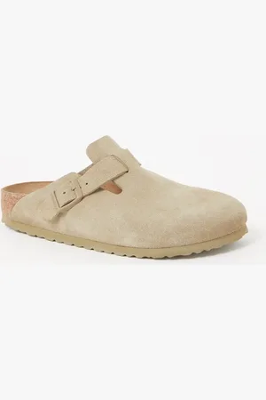 Birkenstock Boston muiltje van suède