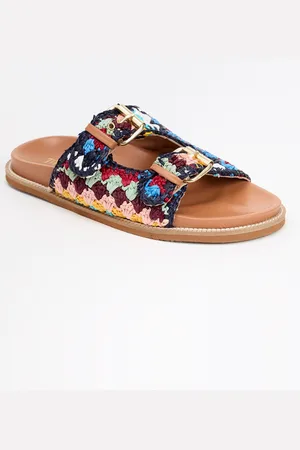 Toral Nunu slipper van raffia