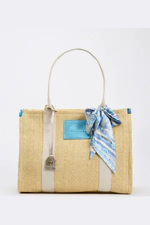 Kurt Geiger Southbank Large strandtas met gevlochten details en logo
