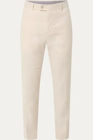 Strellson Till slim fit pantalon in linnenblend