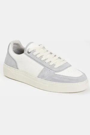 Represent Initial sneaker van leer met suède details
