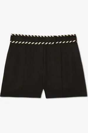 Reiss Fawn high waist wide fit korte broek van linnen
