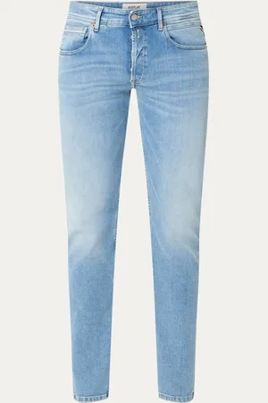 Replay Grover straight leg jeans met medium wassing