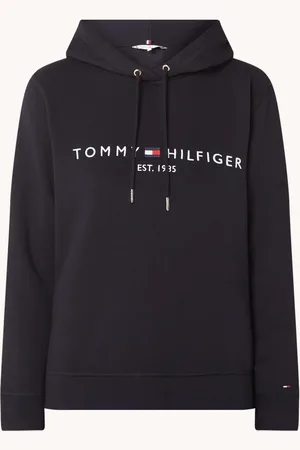 Tommy Hilfiger Hoodie van fleece met logoborduring