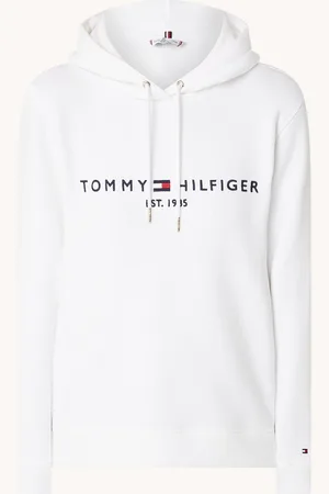 Tommy Hilfiger Hoodie van fleece met logoborduring
