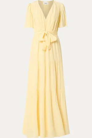 Bash Natalia maxi jurk met strikceintuur