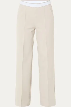 Rosner May mid waist wide fit pantalon met logoband