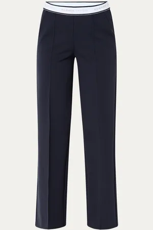 Rosner May mid waist wide fit pantalon met logoband