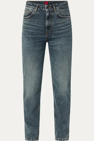 HUGO BOSS High waist mom jeans in lyocellblend met medium wassing