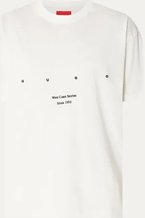 HUGO BOSS Duwrite T-shirt met logo- en backprint