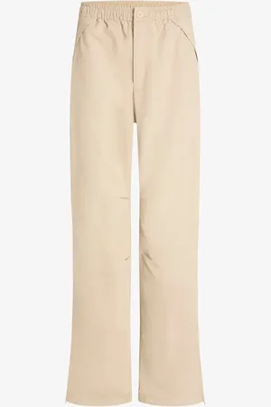 Calvin Klein Mid waist loose fit broek met steekzakken