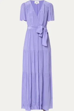 Bash Natalia maxi jurk met strikceintuur