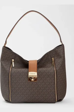 Michael Kors Addie Large schoudertas met logoprint