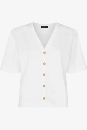 Whistles Ella blouse met gemêleerd dessin