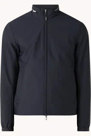 Emporio Armani Essential softshell jack met opbergbare capuchon