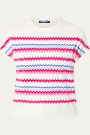 River Woods Fijngebreide top met print