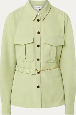 Aaiko Zoe blouse met klepzakken en ceintuur