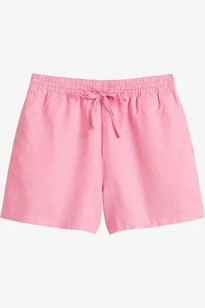 Marc O’ Polo Mid waist wide fit broek in linnenblend met trekkoord