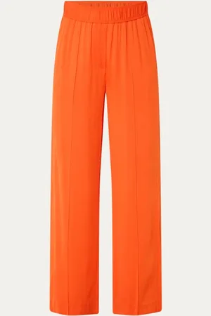 Claudia Sträter High waist loose fit pantalon met steekzakken